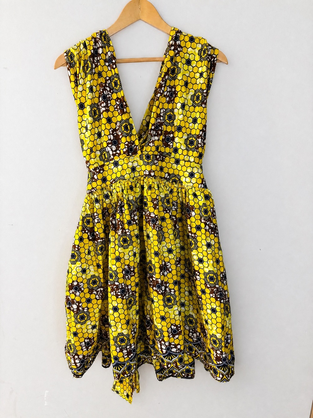 Kwesiya Elinah Infinity Dress Women’s M African Print 100% Cotton Made Canada